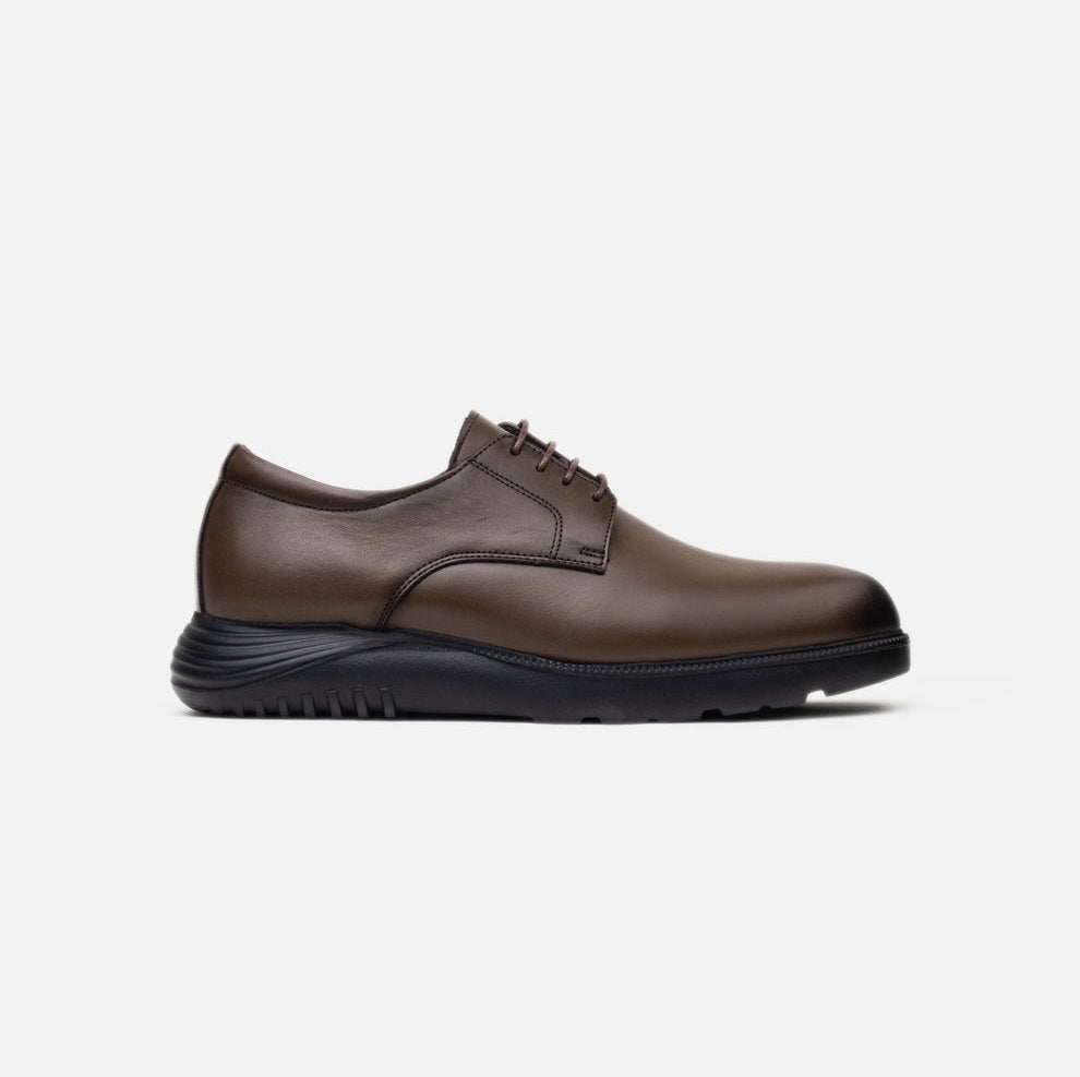 Chaussure derby homme marron - confort léger