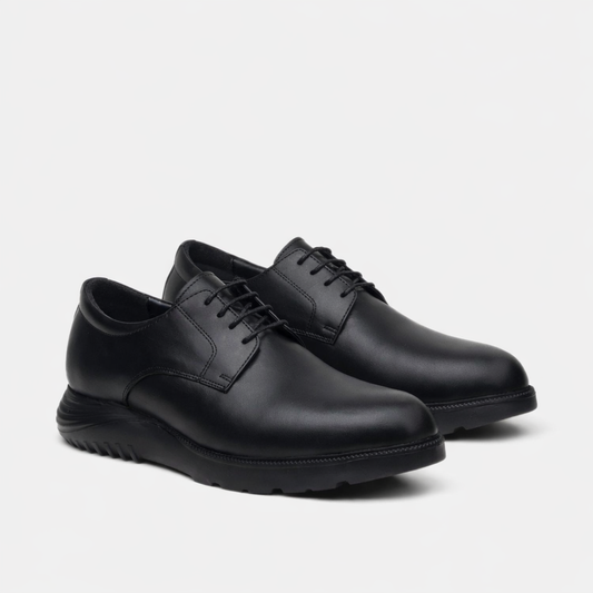Chaussure derby homme noir - confort léger