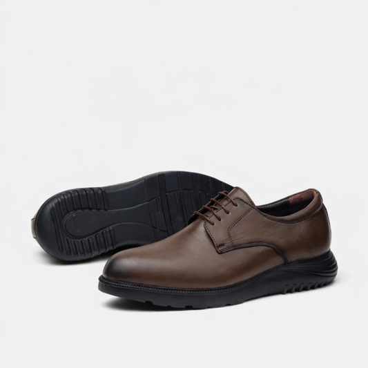 Chaussure derby homme marron - confort léger