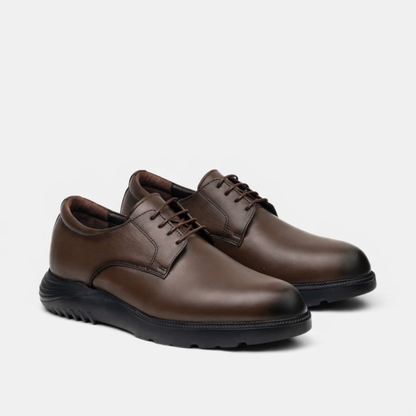 Chaussure derby homme marron - confort léger